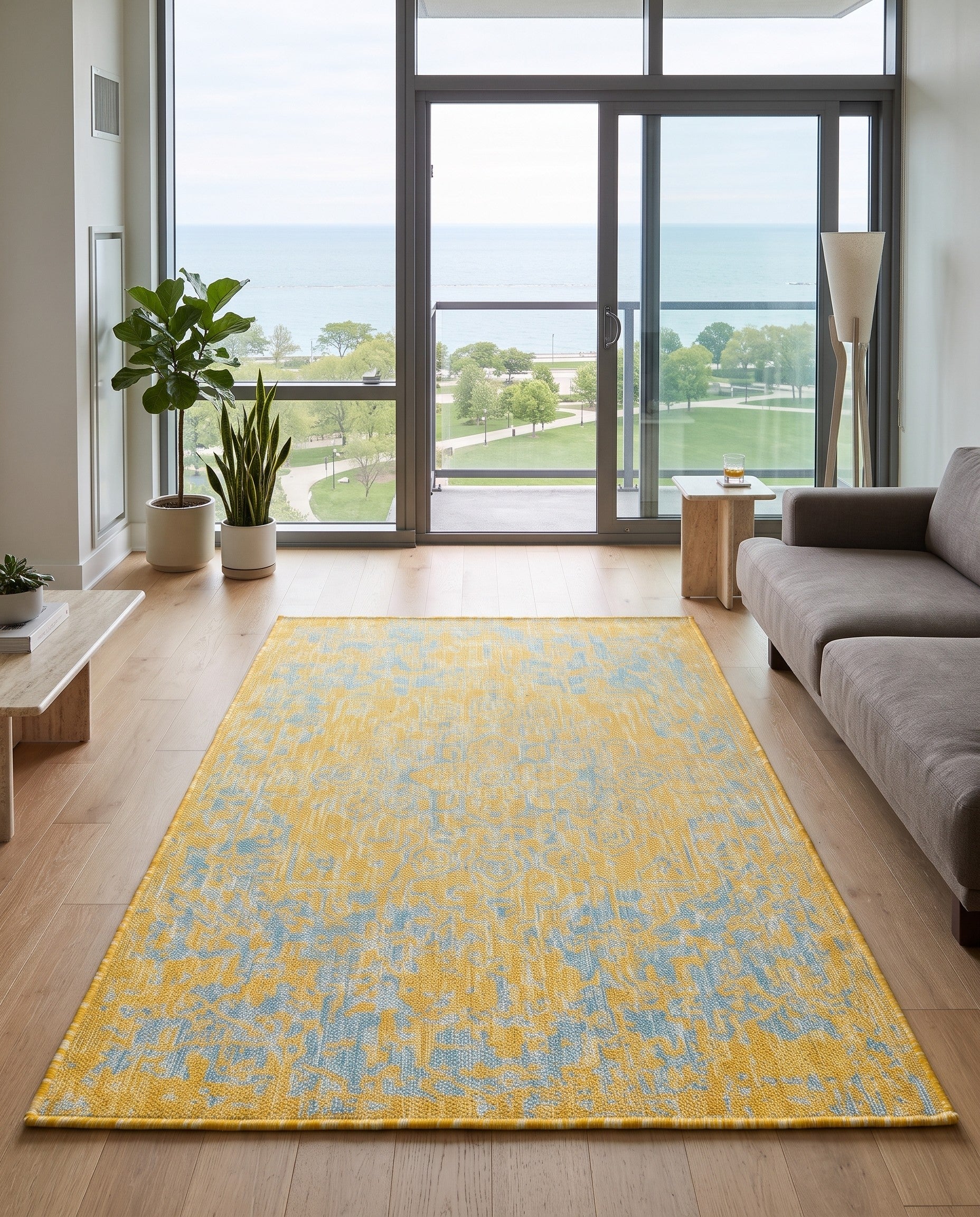 3' x 5' 3 Easy-Clean Jill Zarin Dubai Indoor / Outdoor Rug