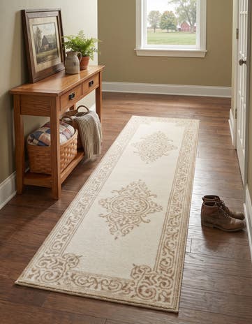 Snow White Hermitage Runner Rug