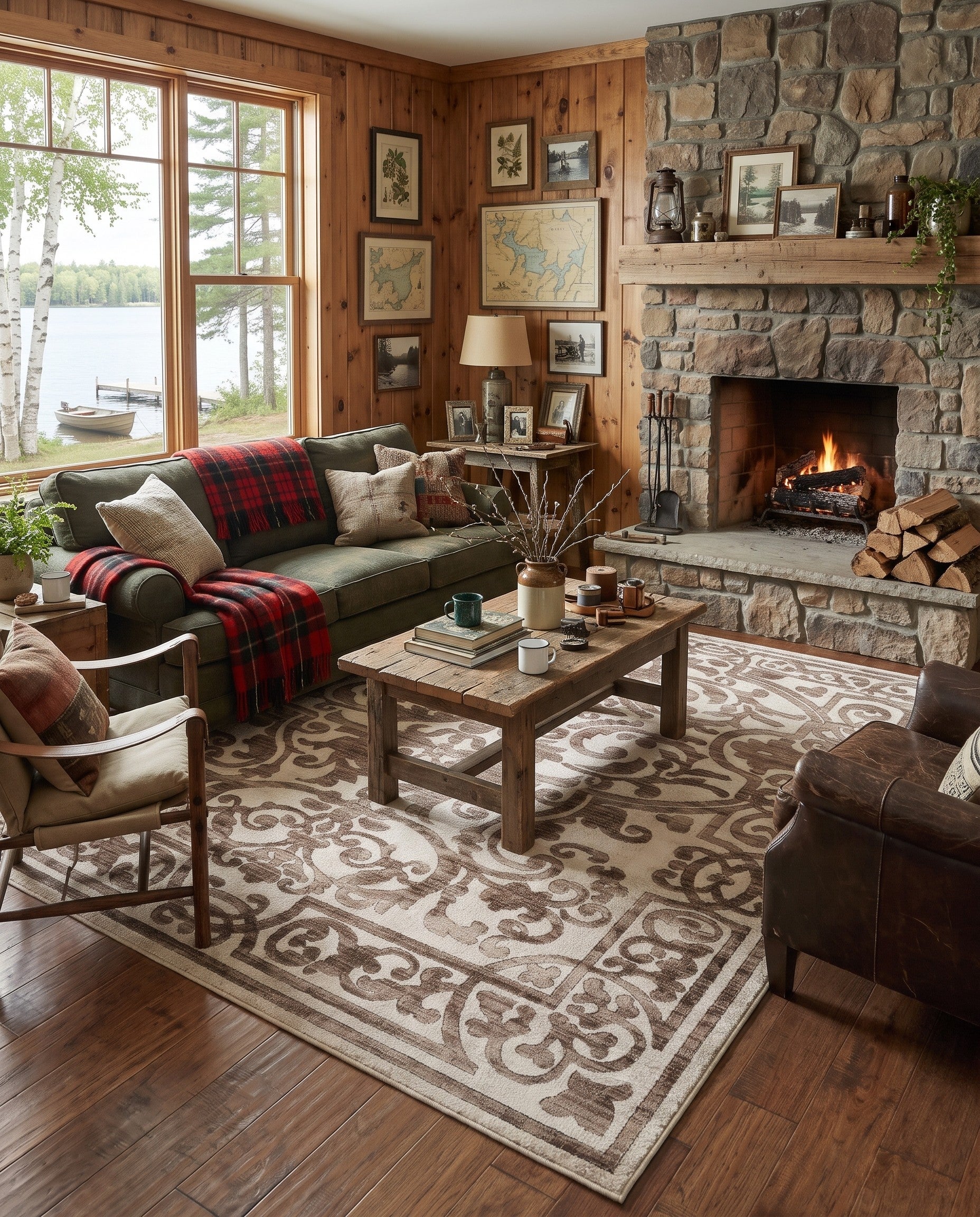 Chocolate Brown Hermitage Rug