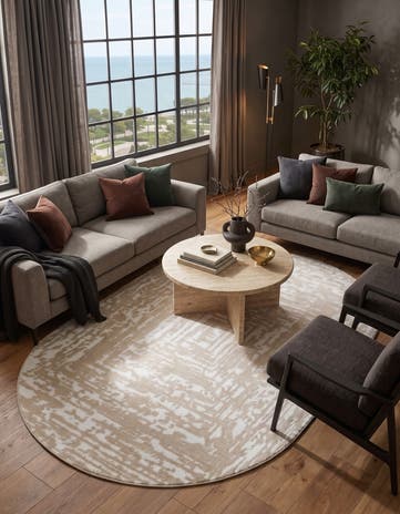 5' 3 x 8' Hermitage Oval Rug