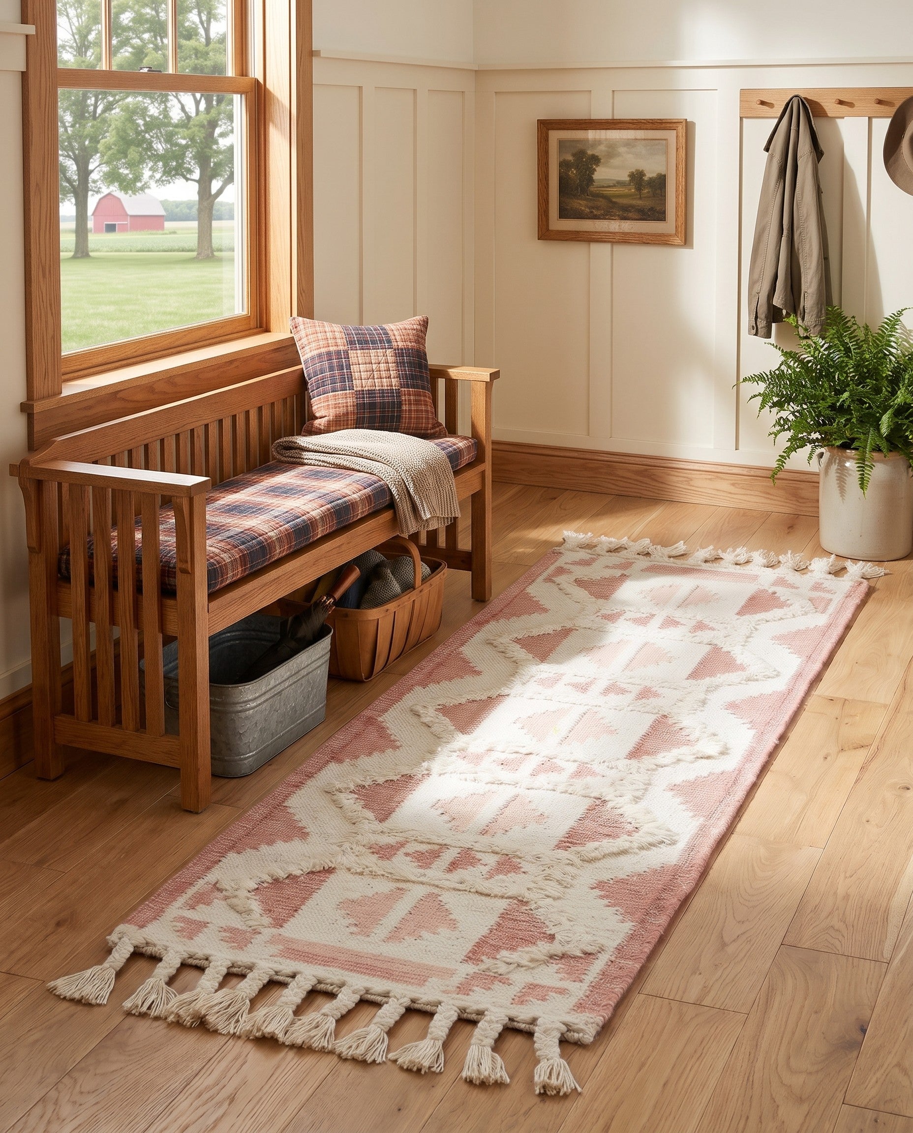 2' 2 x 6' 1 Hand Woven Arizona Wool Runner Rug