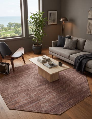 Brown Asha Octagon Rug