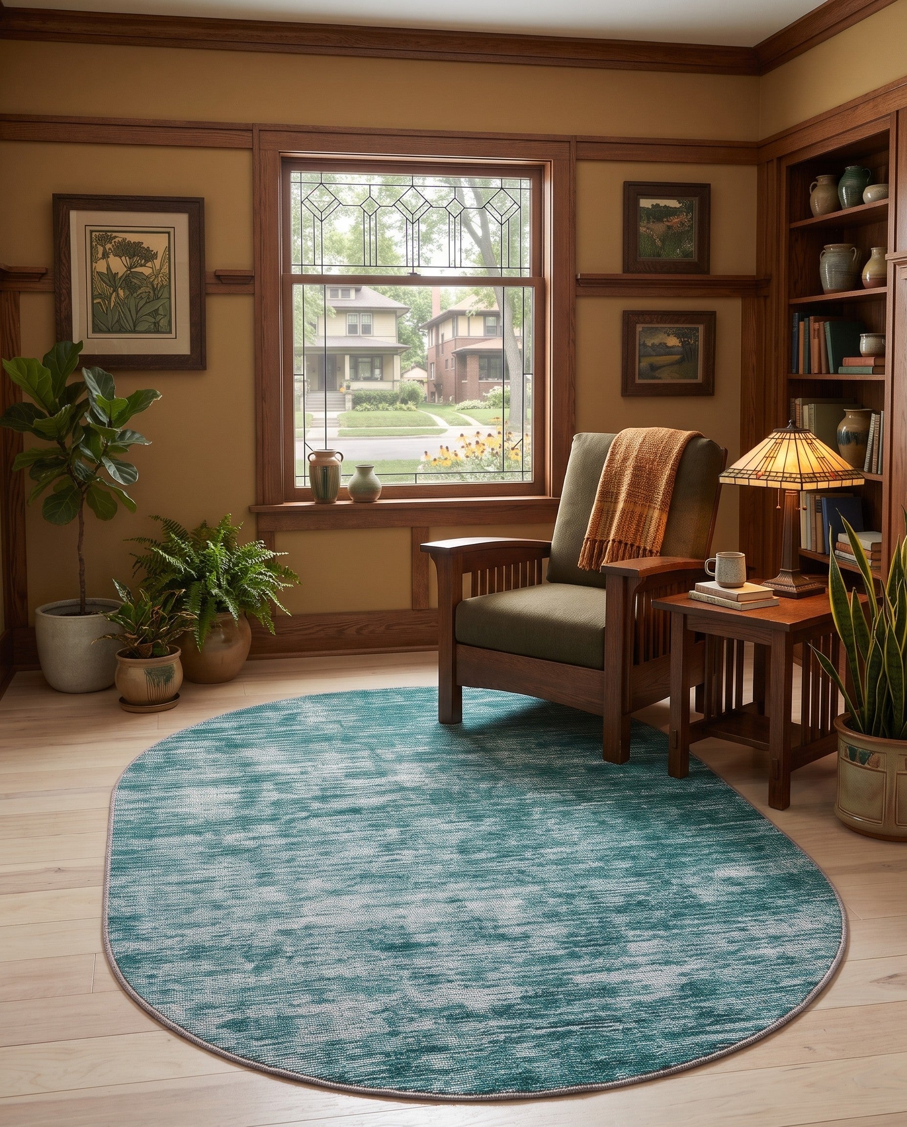 3' 6 x 5' 6 Asha Oval Rug