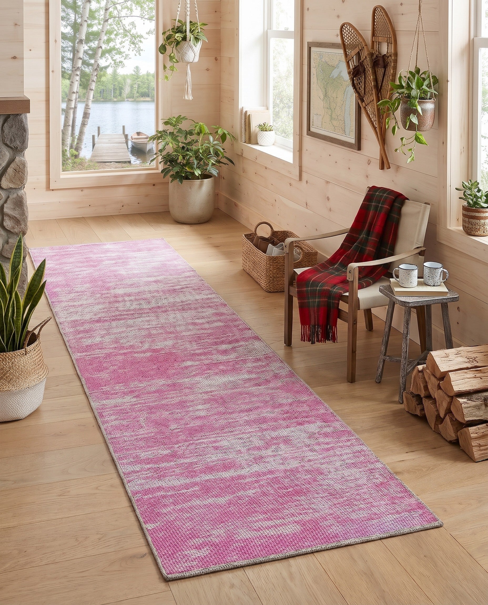Pink Asha Runner Rug