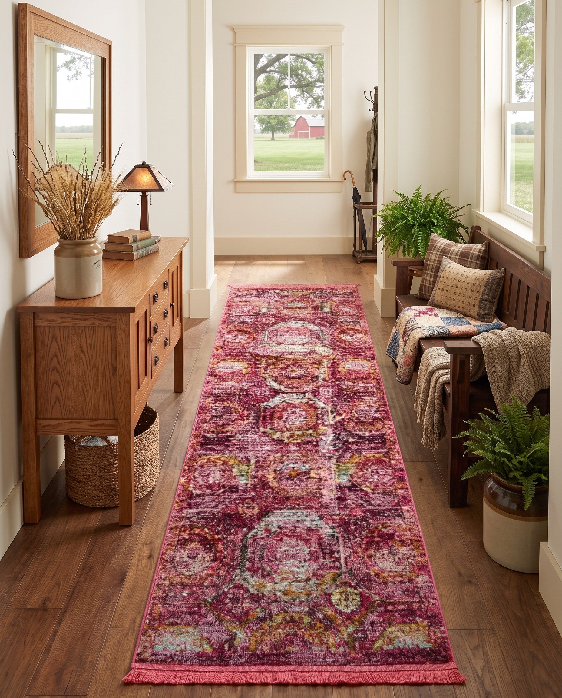 Pink Santiago Runner Rug