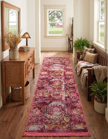 Pink Santiago Runner Rug