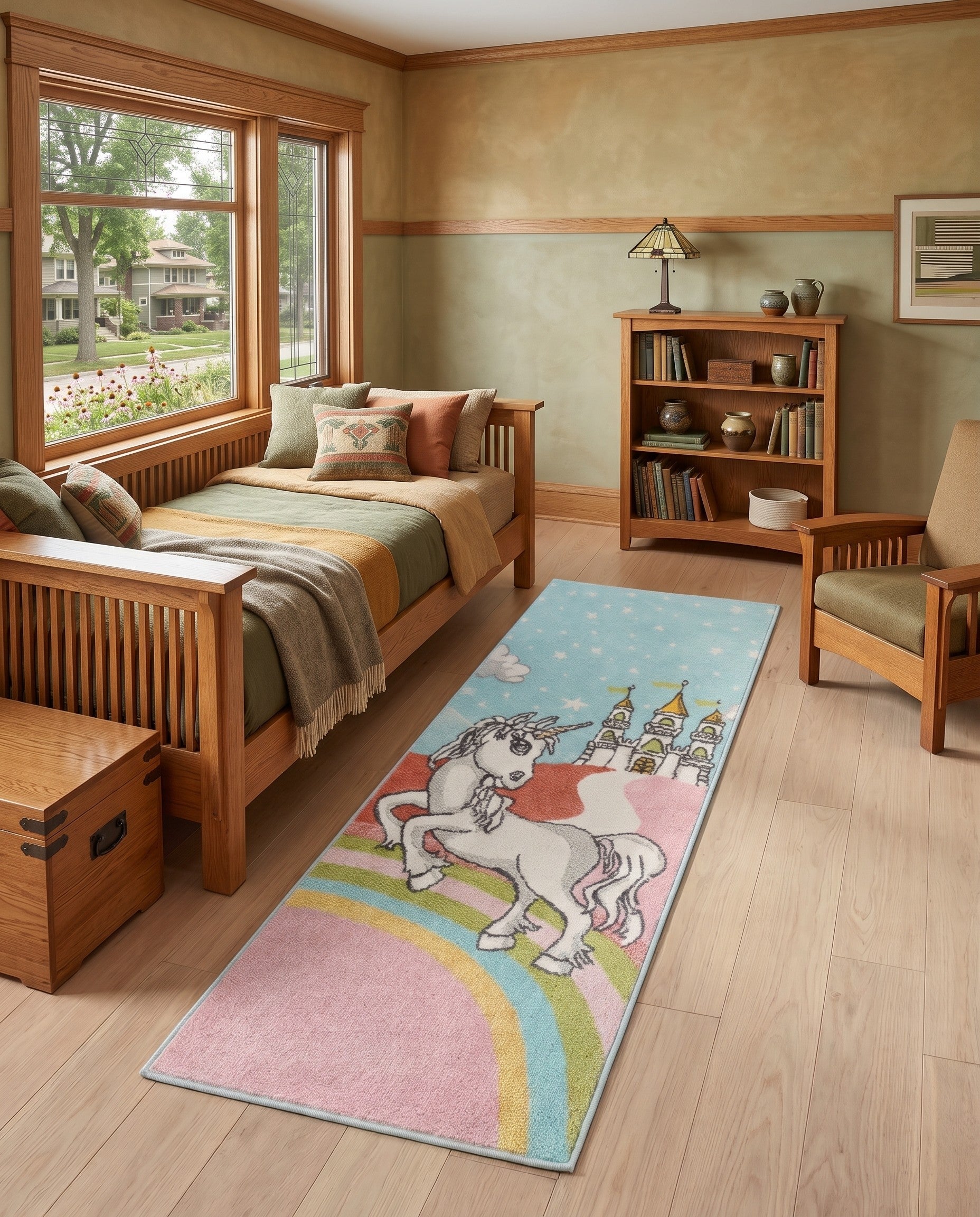 2' 2 x 6' Unicorn Whimsy Kids Runner Rug