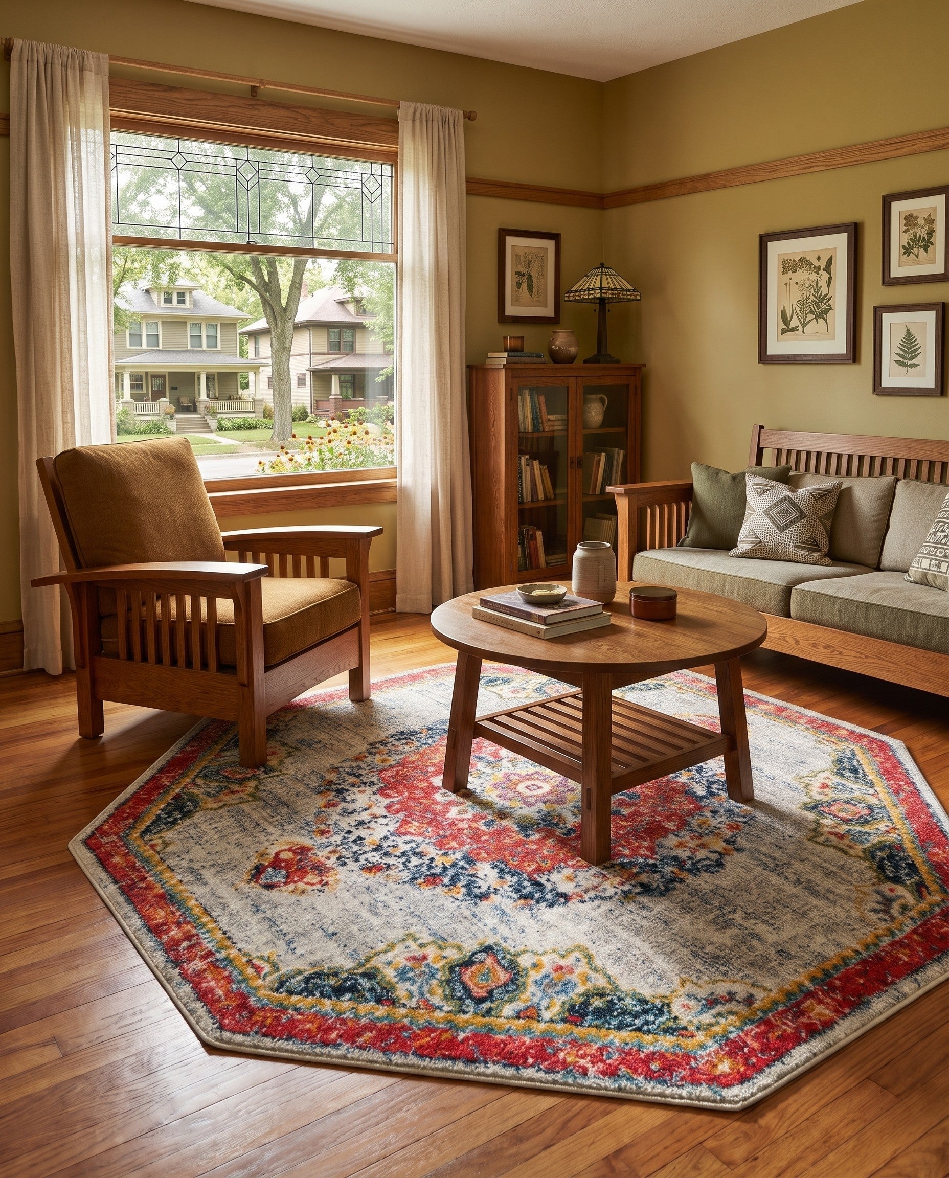 Ivory Madeline Octagon Rug