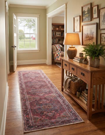 2' 6 x 10' Washable Timeless Runner Rug