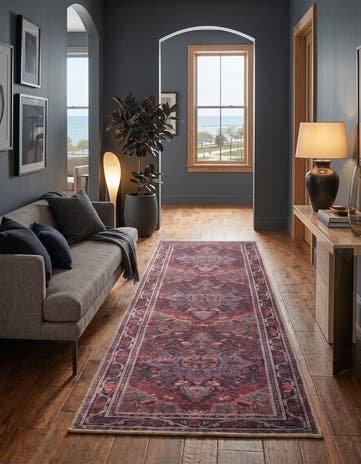 2' x 5' Washable Timeless Runner Rug
