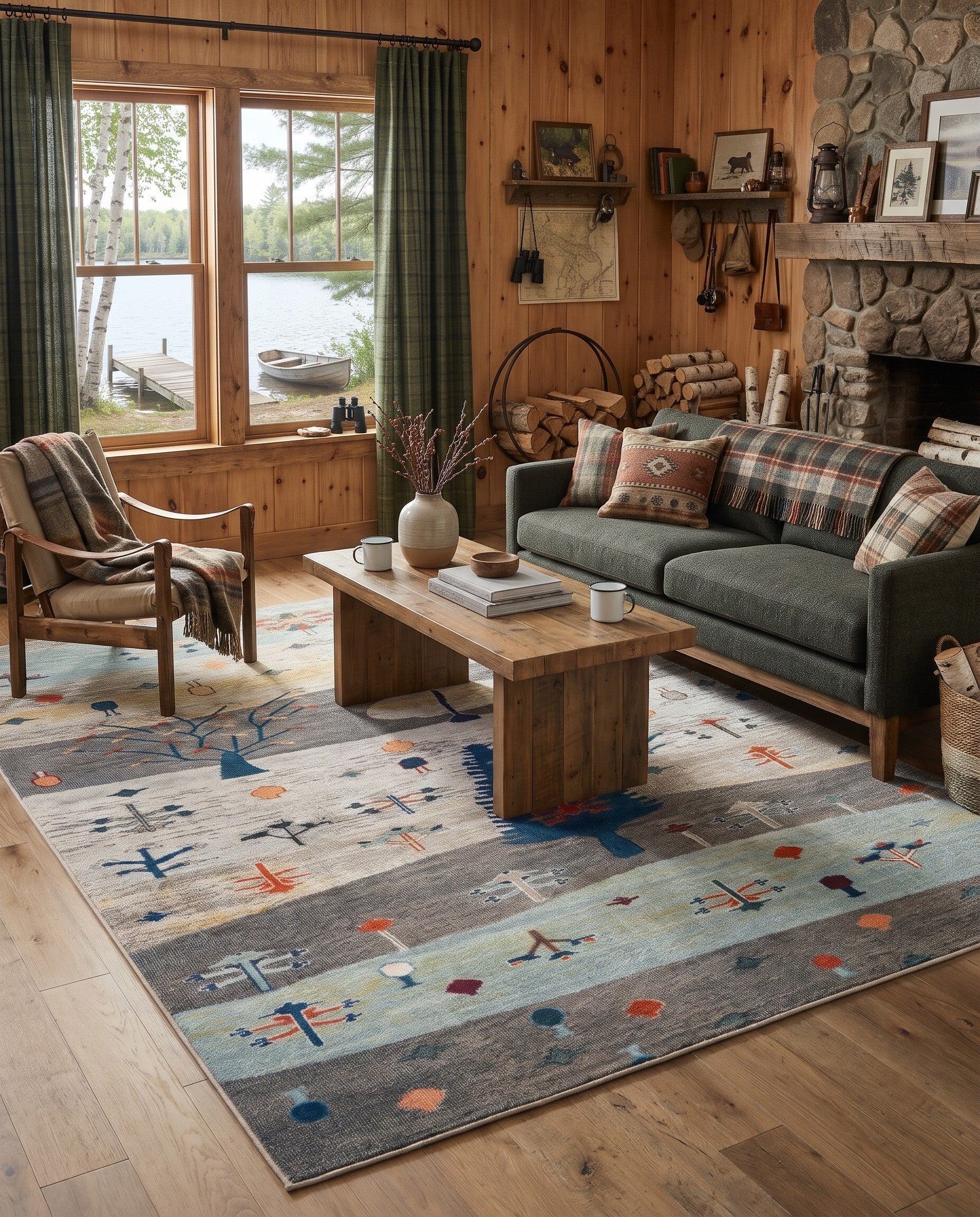 7' 10 x 10' Washable Vivid Rug