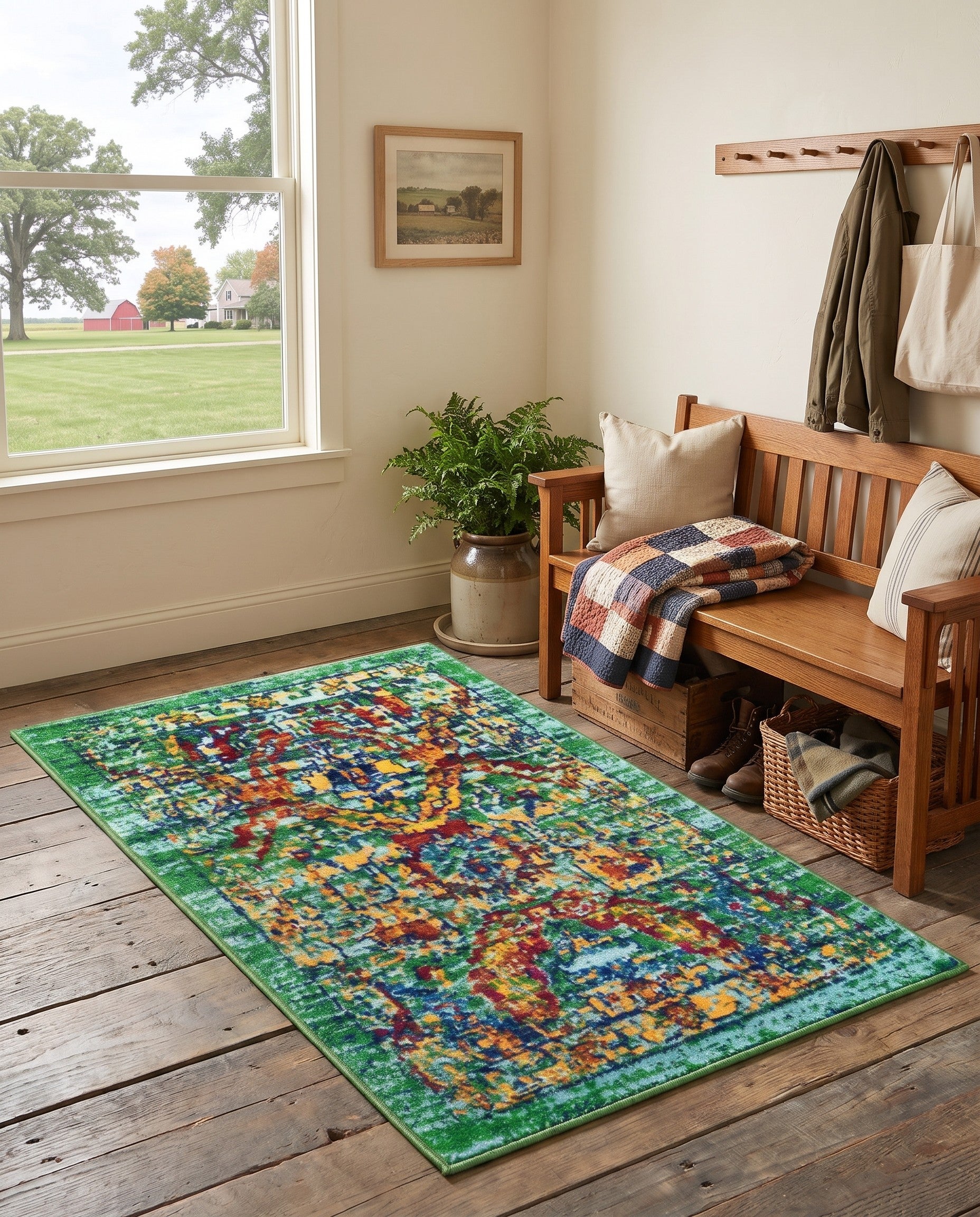 Green Calypso Rug