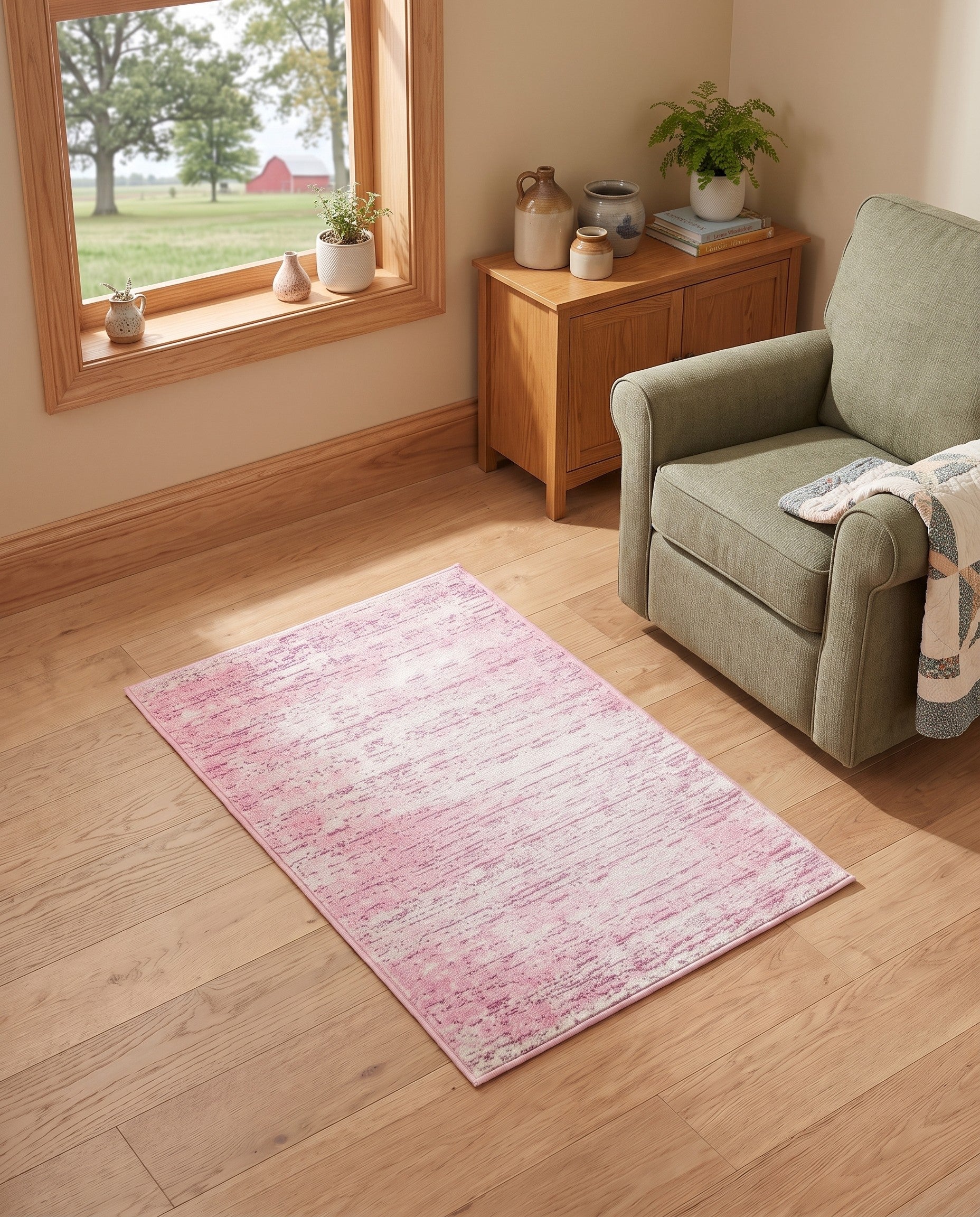 Jill Zarin Pink Uptown Madison Avenue Rug