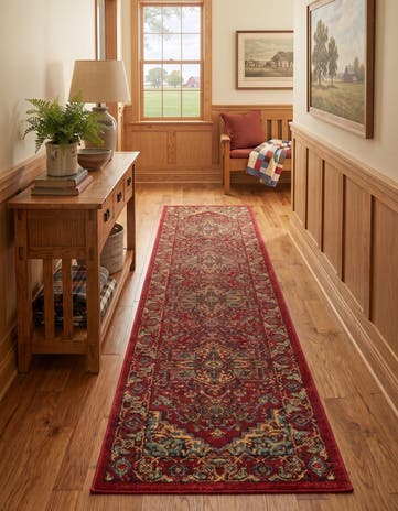 Red Sara Runner Rug