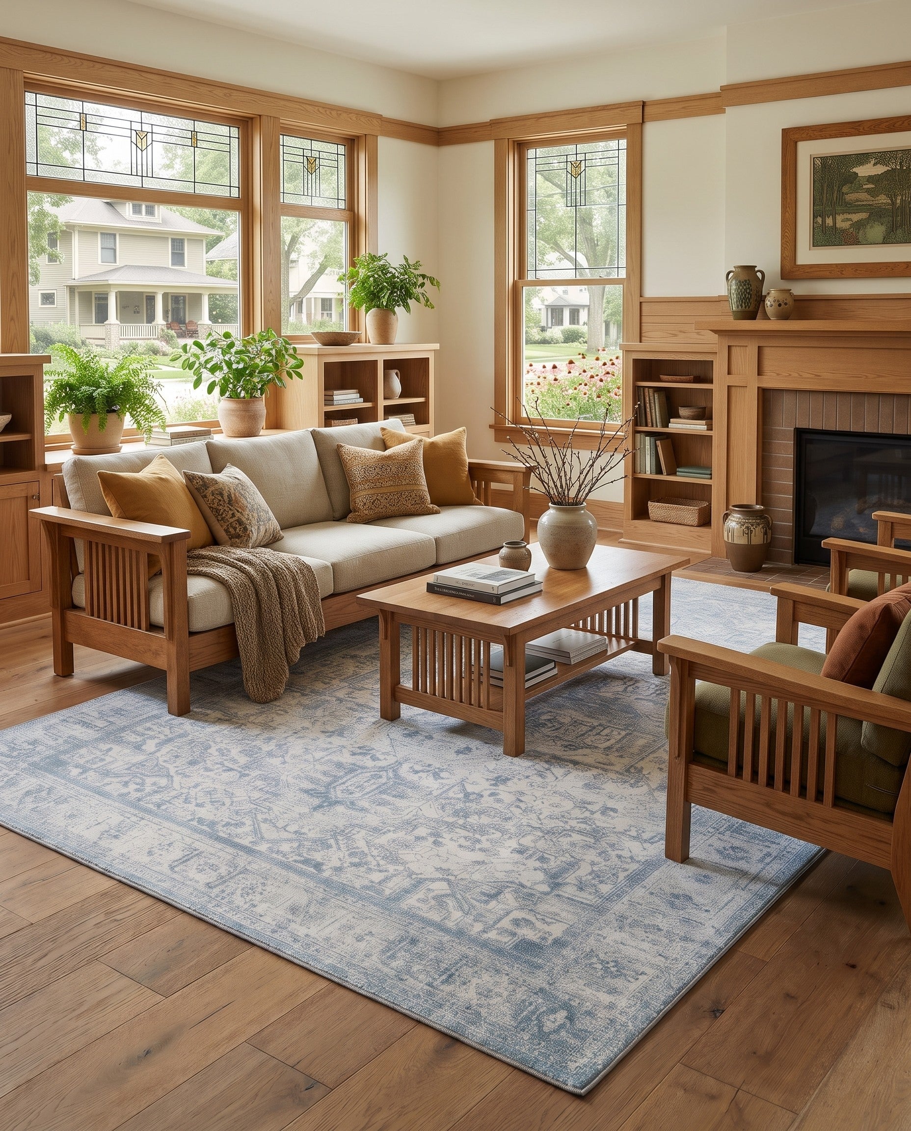 Ivory Washable Timeless Rug