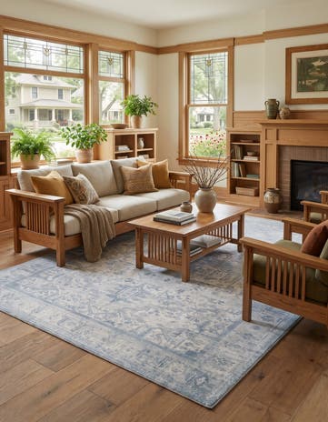 Ivory Washable Timeless Rug