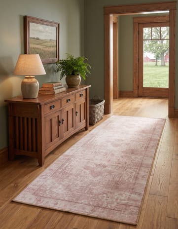 Beige Washable Timeless Runner Rug