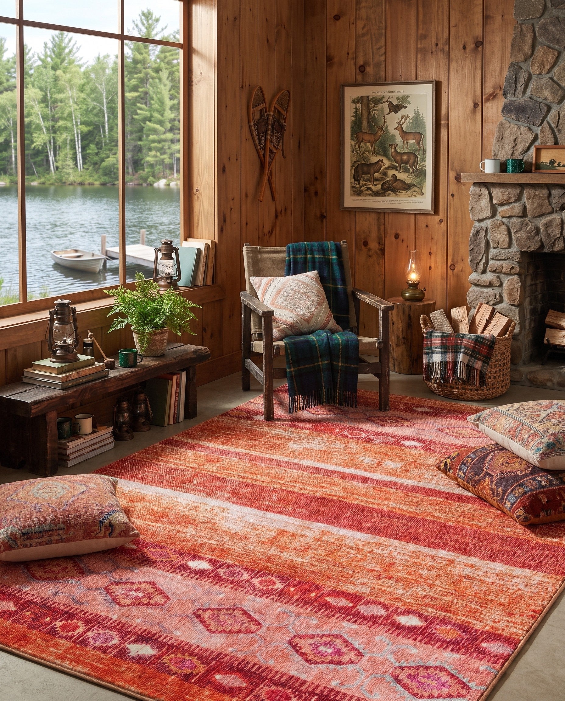 5' x 8' Washable Timeless Rug