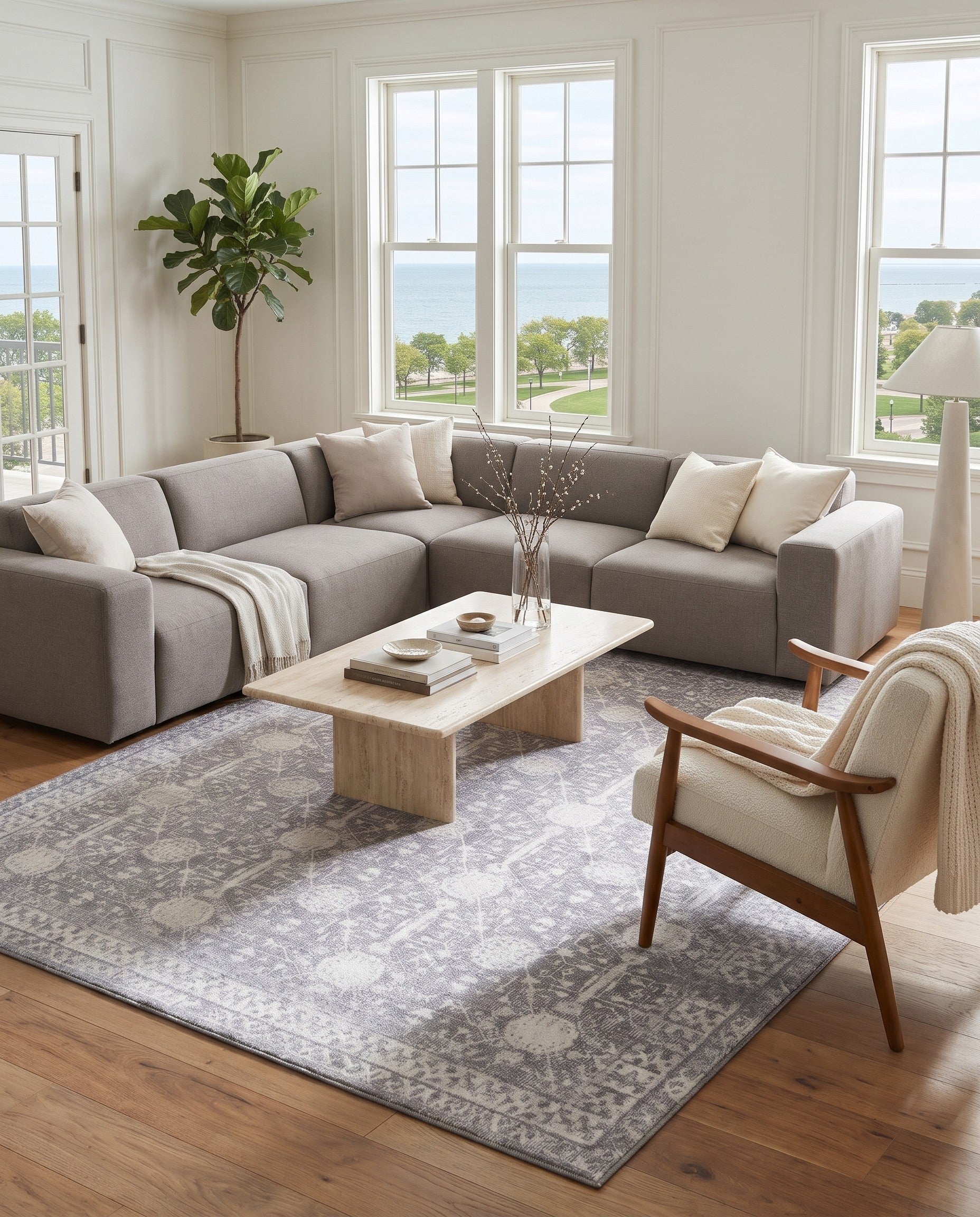 5' x 8' Washable Timeless Rug