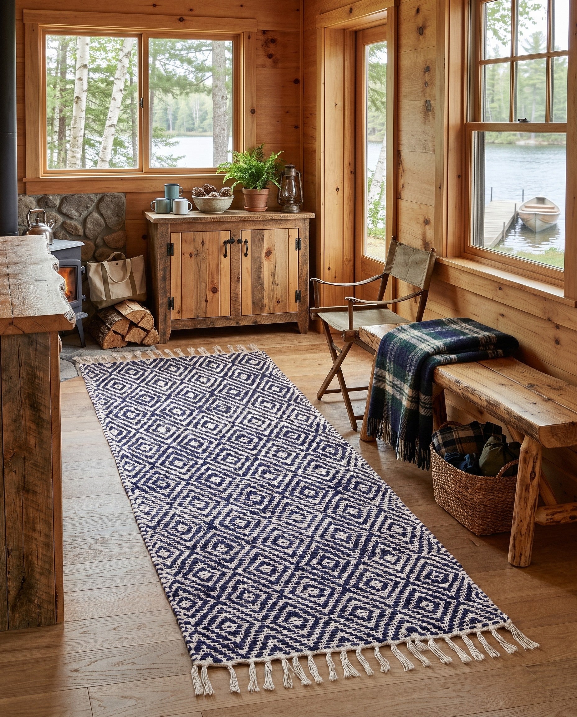 2' 2 x 6' 1 Hand Woven Braided Jute Runner Rug