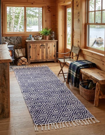 2' 2 x 6' 1 Hand Woven Braided Jute Runner Rug