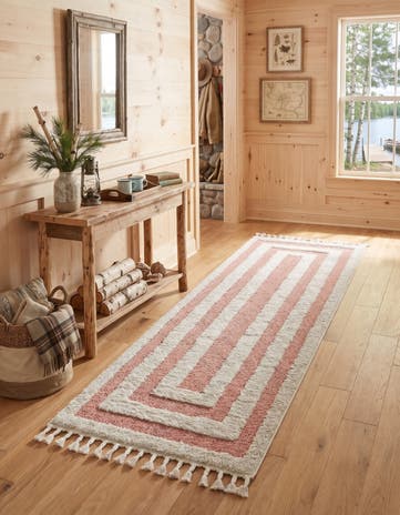 Pink Boho Runner Rug