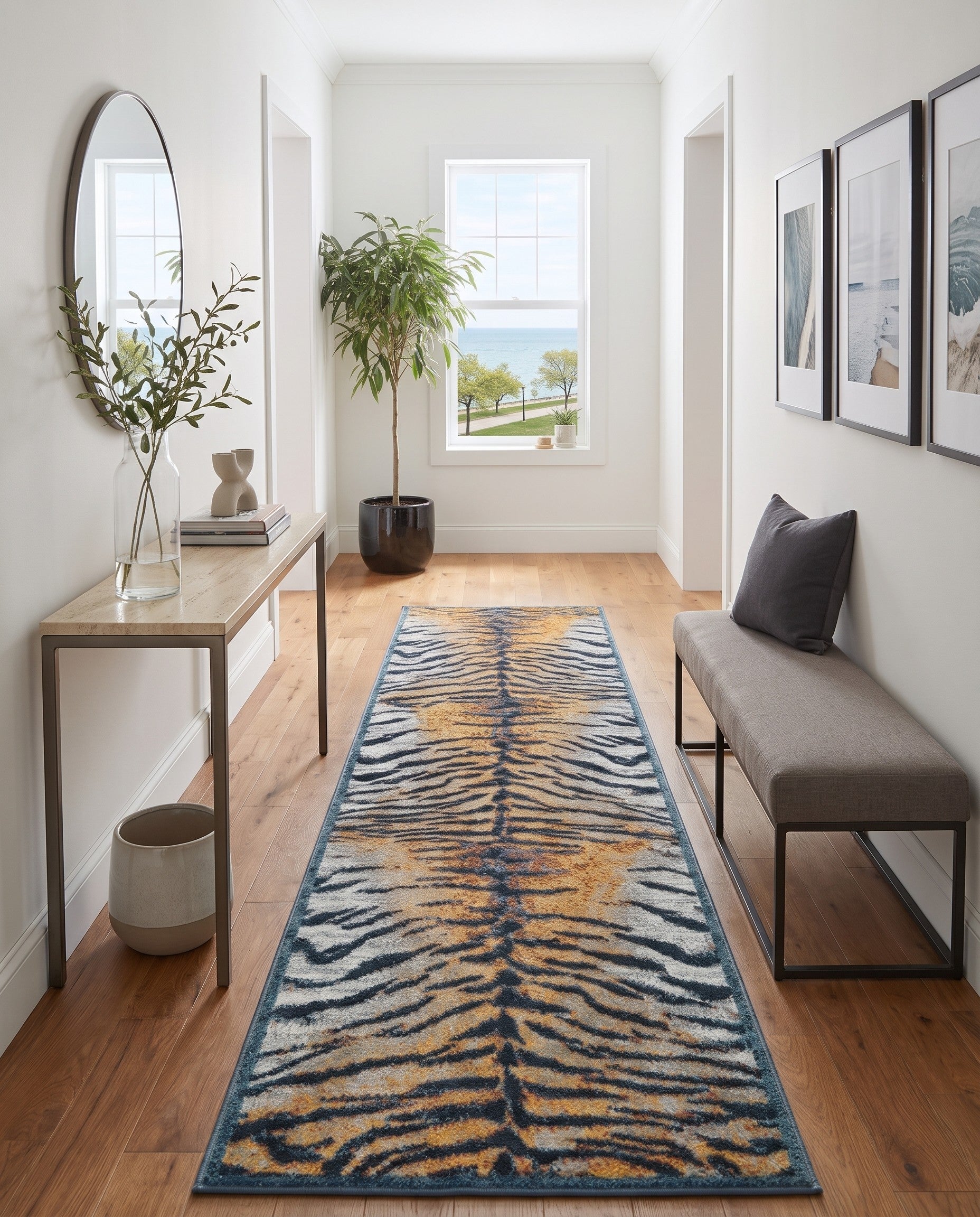 2' x 8' Kamala Washable Runner Rug