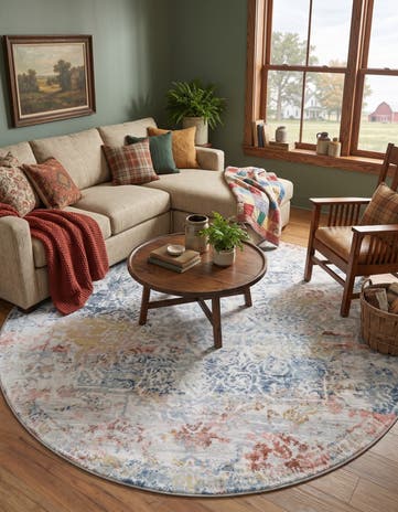Kamala Washable Round Rug