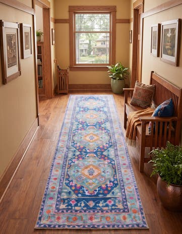 2' 6 x 14' Washable Timeless Runner Rug