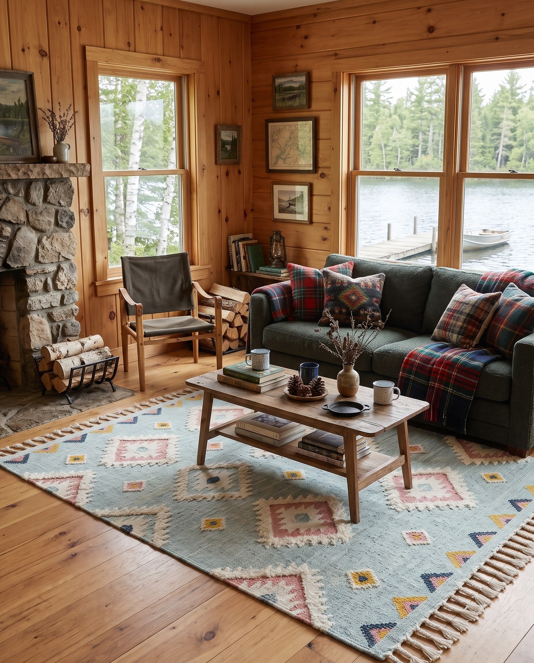 7' 1 x 10' Hand Woven Arizona Wool Rug