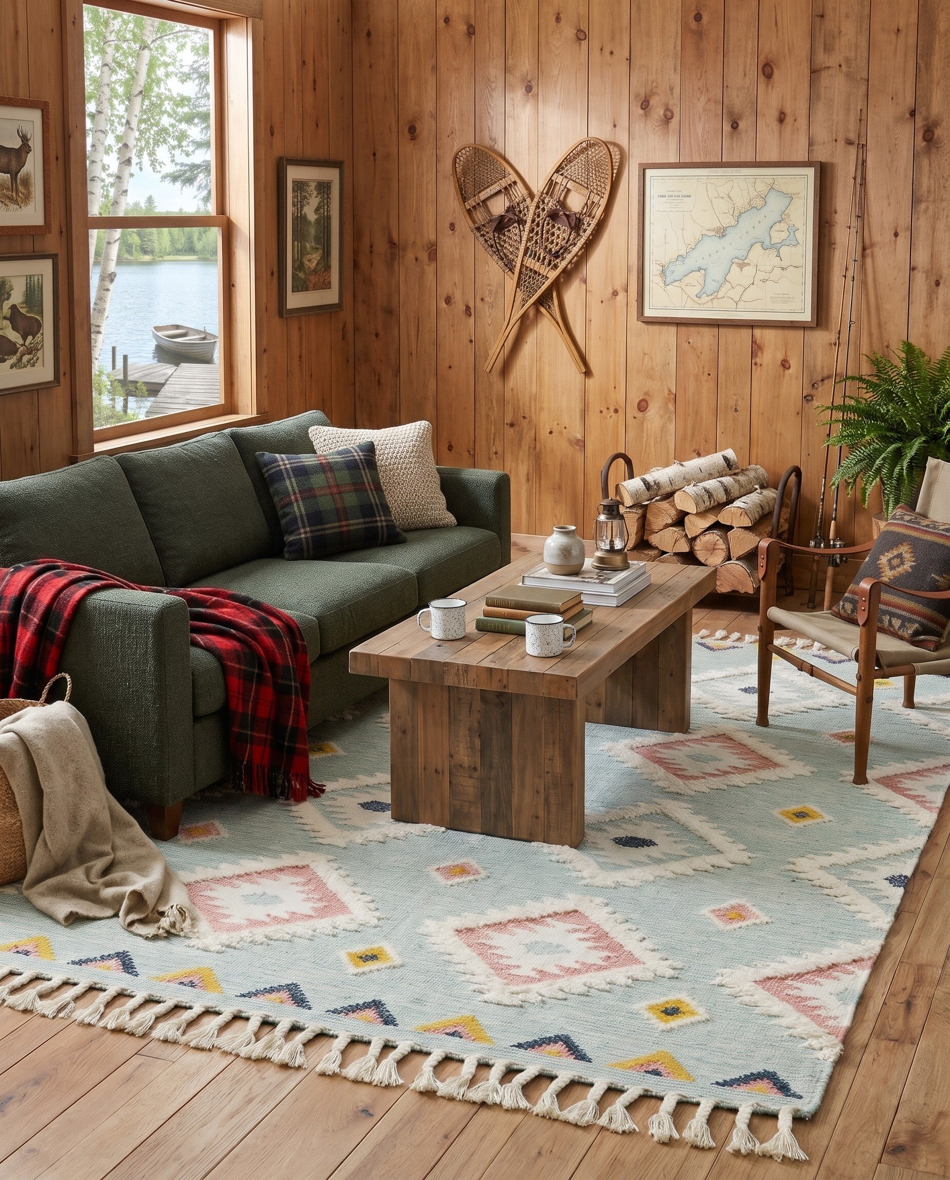 7' 1 x 10' Hand Woven Arizona Wool Rug