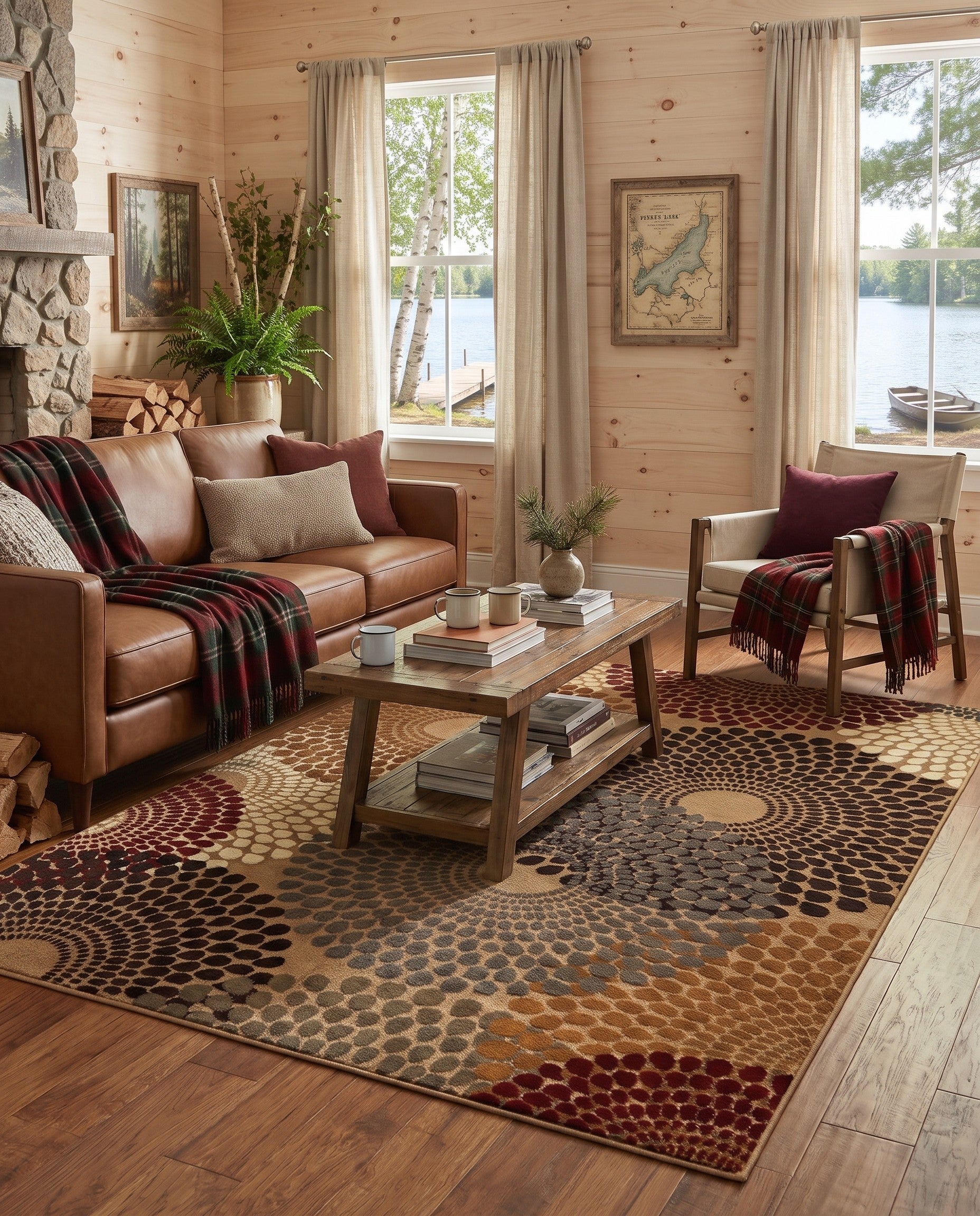 Beige Cafe Rug