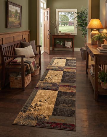 Beige Cafe Runner Rug