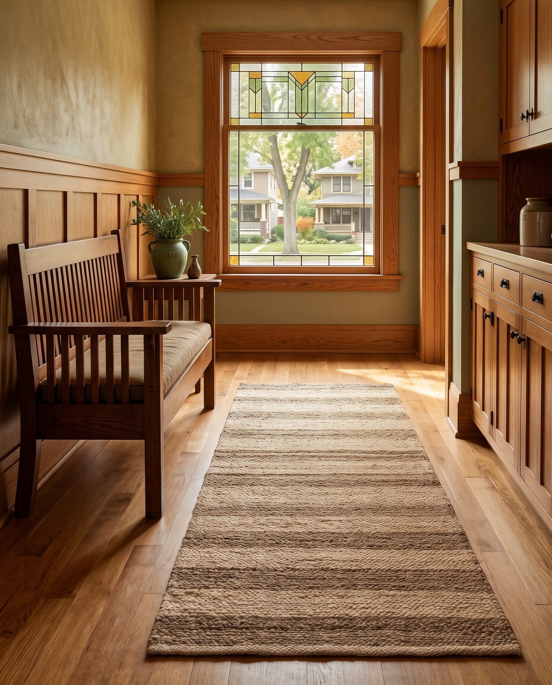 2' 2 x 8' Handmade Braided Jute Archer Runner Rug