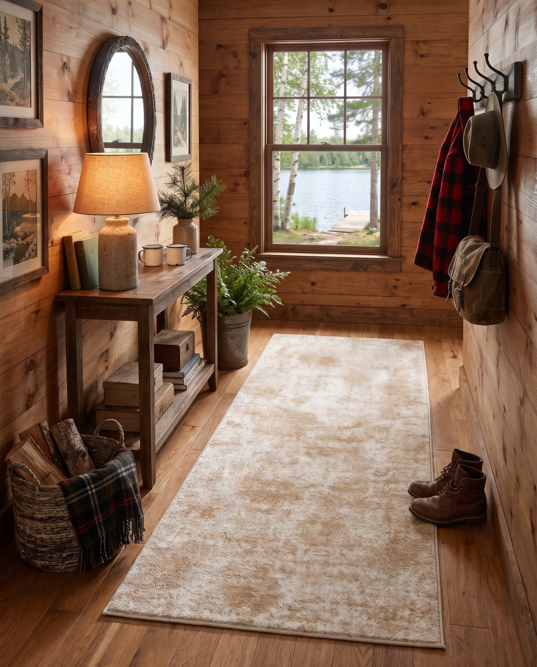 Sand Aurora Runner Rug