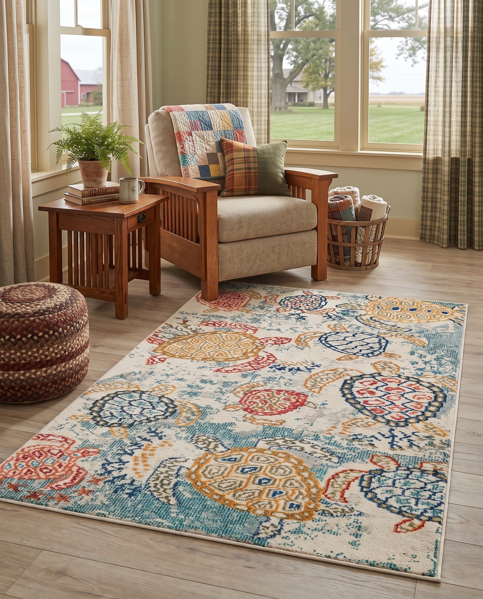 Beige Washable Amalfi Rug