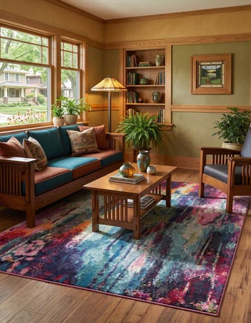 6' x 9' Washable Theia Rug