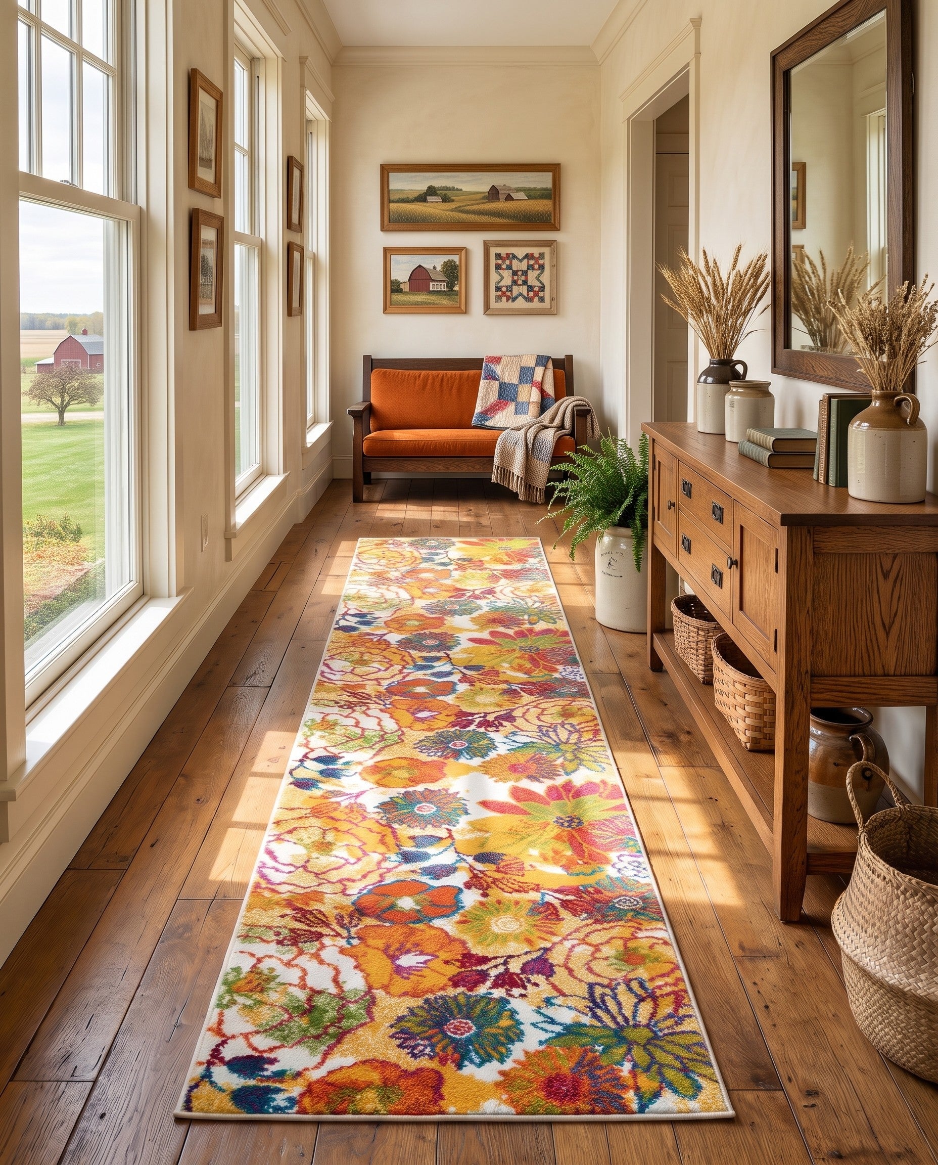 Ivory Tuscany Runner Rug