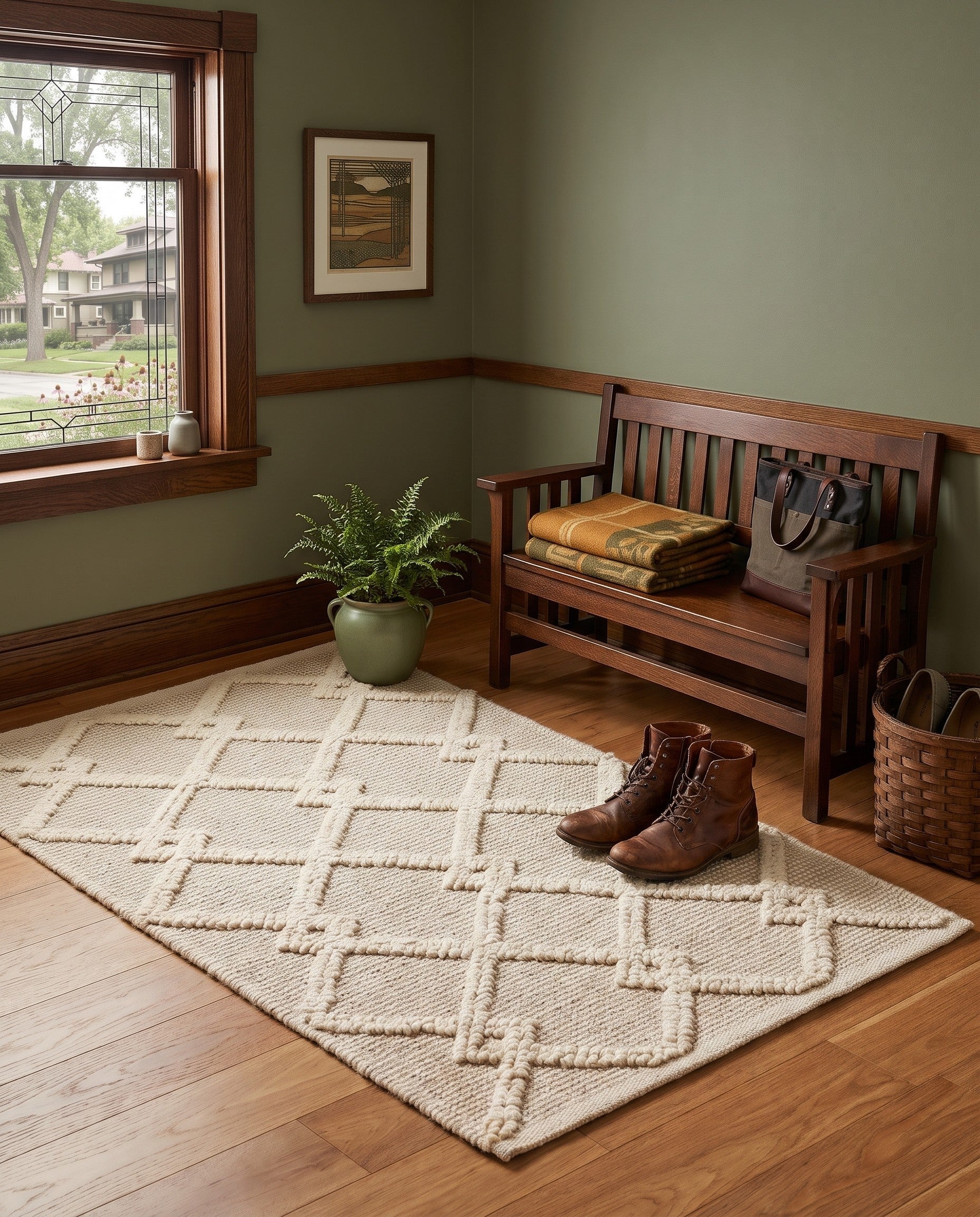 Vanilla Bean Hand Knotted Jill Zarin Dorset Rug
