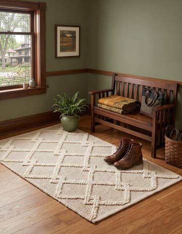 Vanilla Bean Hand Knotted Jill Zarin Dorset Rug