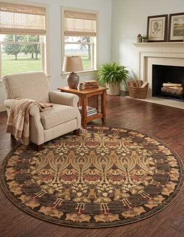 Brown Chelsea Round Rug