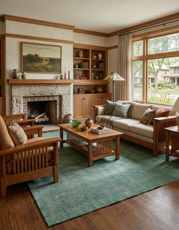 7' 10 x 10' Hand Woven Jill Zarin English Manor Farmhouse Wool Rug