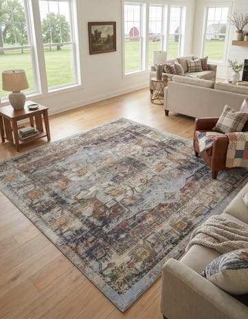 Ivory Isabella Square Rug