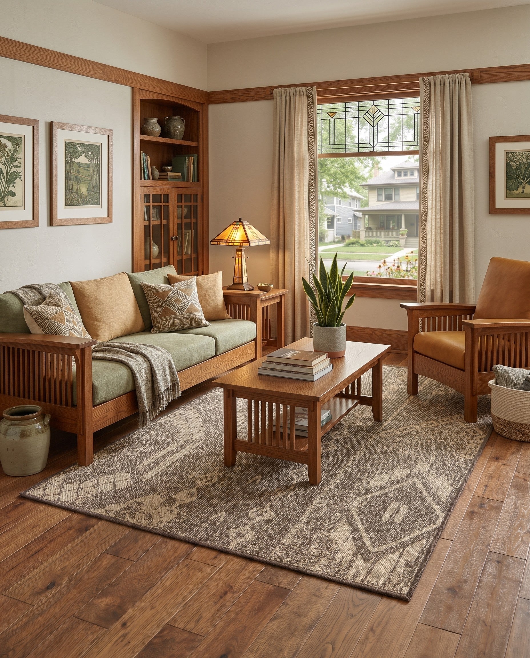 Brown and Natural Dunes Rug