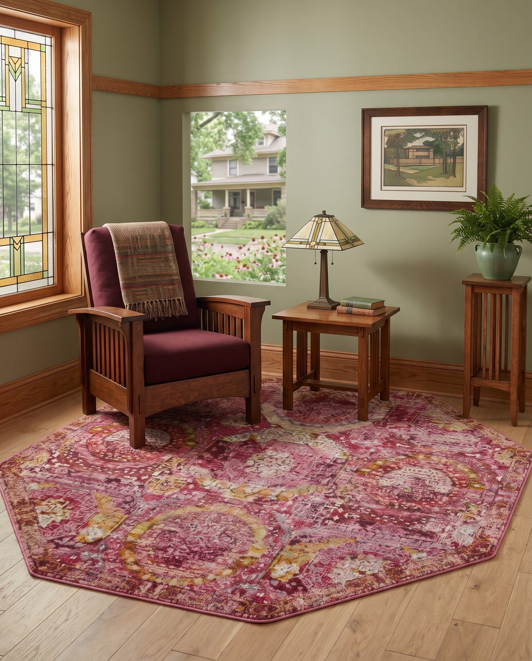 5' 3 x 5' 3 Santiago Octagon Rug