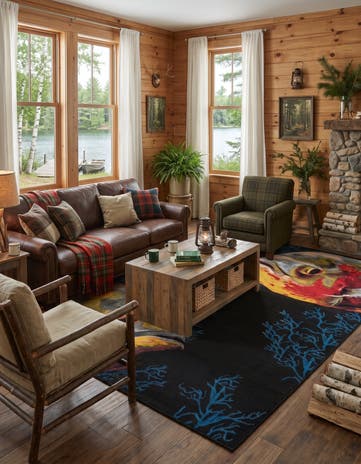 7' 10 x 10' Easy-Clean Coastal Indoor / Outdoor Rug