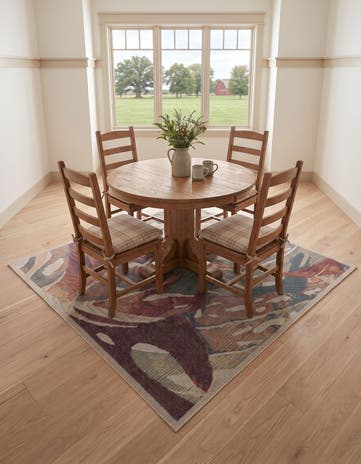 Easy-Clean Baja Indoor / Outdoor Square Rug