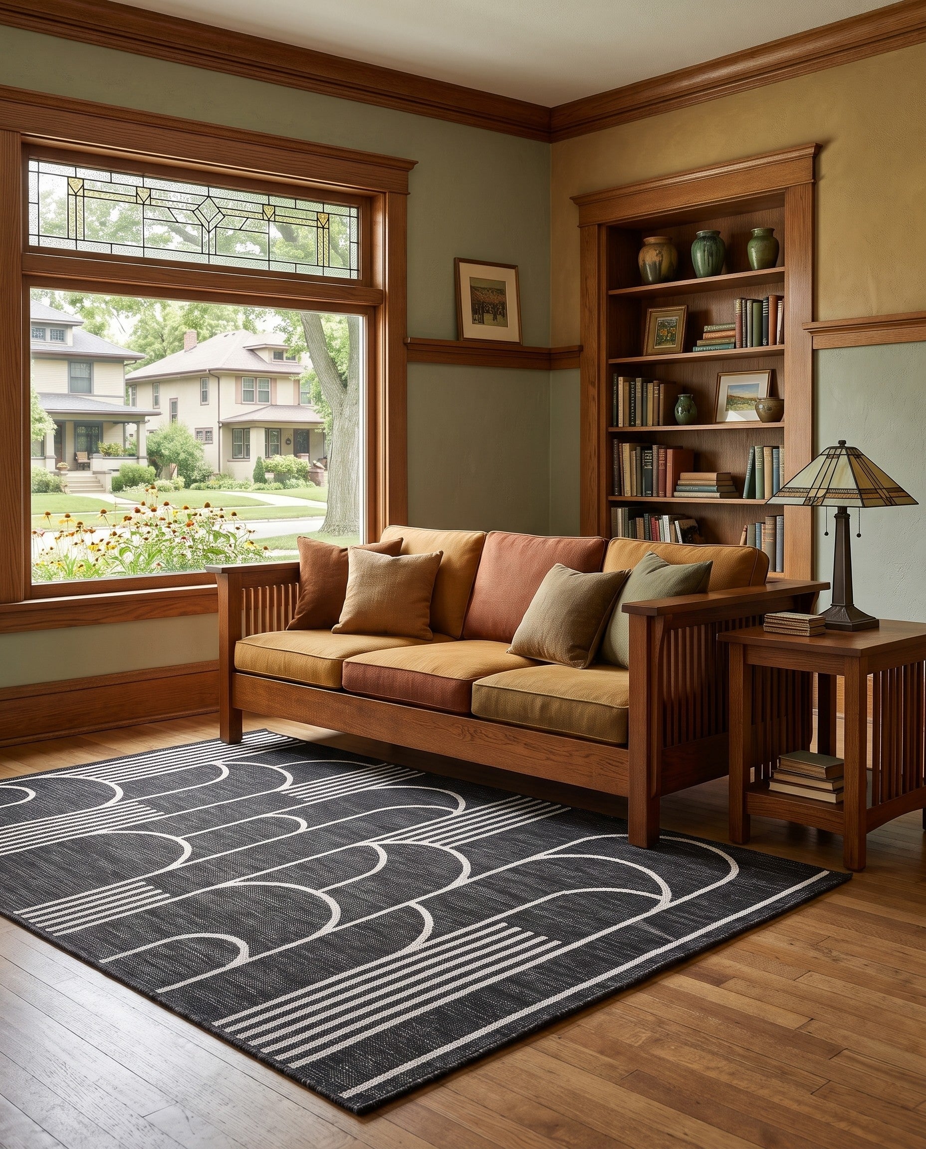 4' x 6' Easy-Clean Bowen Modern Indoor / Outdoor Rug