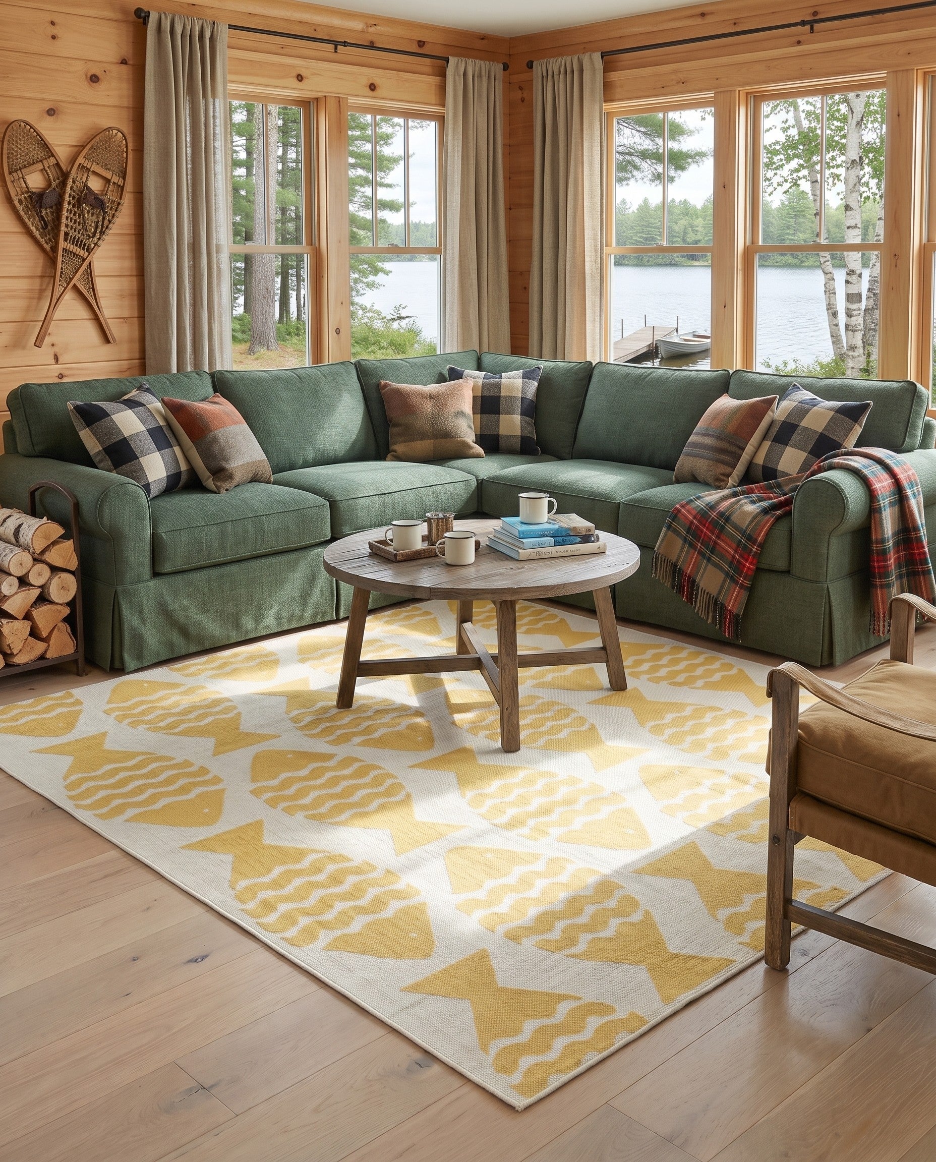 7' 10 x 7' 10 Easy-Clean Coastal Indoor / Outdoor Square Rug