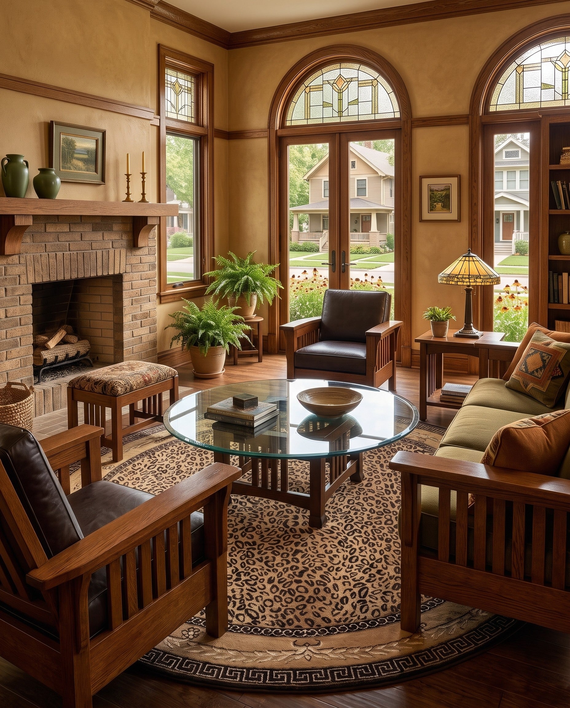 Brown Savannah Round Rug